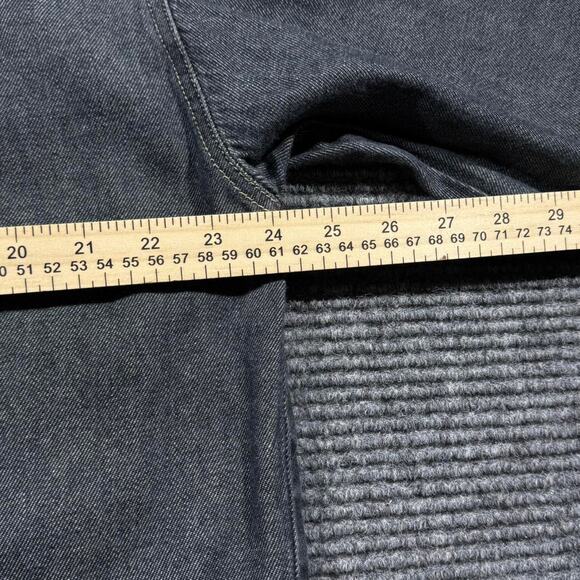 Vintage 90s Rocawear Baggy Denim Button-Up Shirt Retro Size L Retro Size L 24x29 - Picture 6 of 8